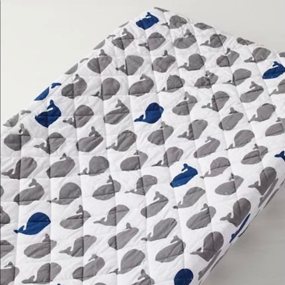Land Of Nod Other - NWOT Land of Nod Splash Whale Baby Changing Pad Cover 100% Cotton